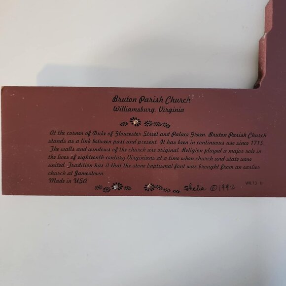 Bruton Parish Church Williamsburg Virginia 1992 - Picture 5 of 7